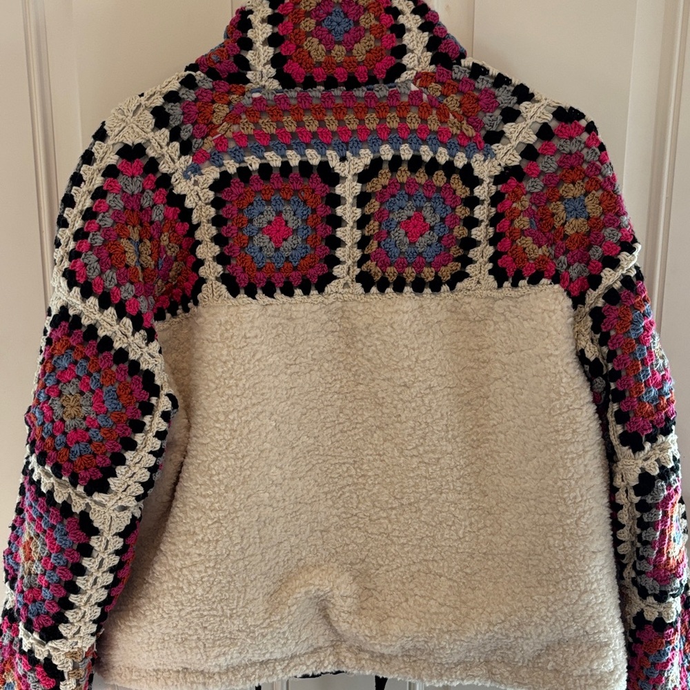 Blank NYC Multicolor Crochet and Sherpa Jacket - Picture 3 of 3